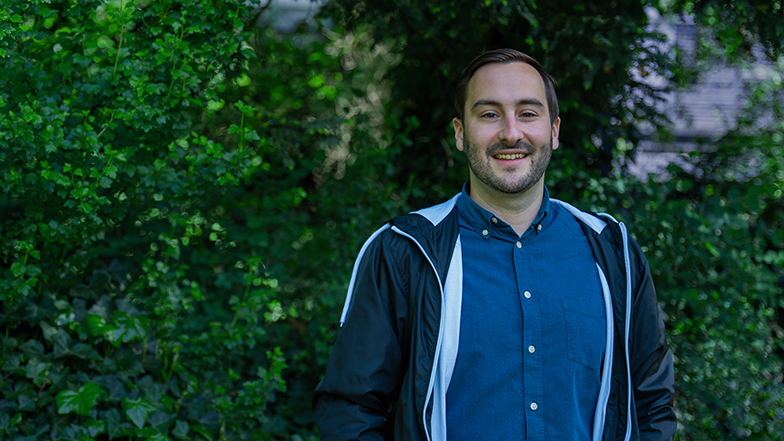 Hannes Nösberger ist im Kocherpark, wo er in der Pause neue Energie tankt.